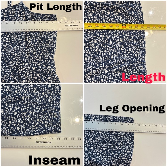 Old Navy Floral Linen-Blend Tie Shoulder Corset Cami Jumpsuit XXL Plus Size - Picture 6 of 7